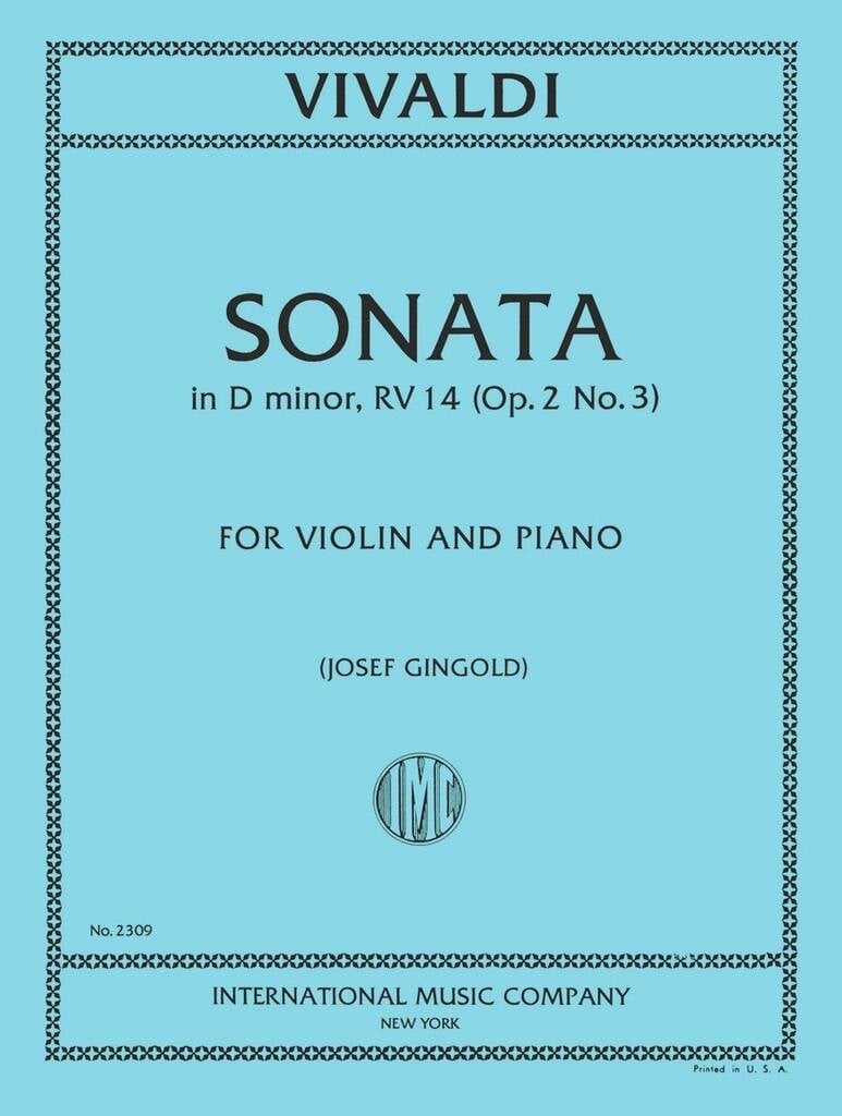 Sonata Re M. F Xiii N. 31 (Gingold)